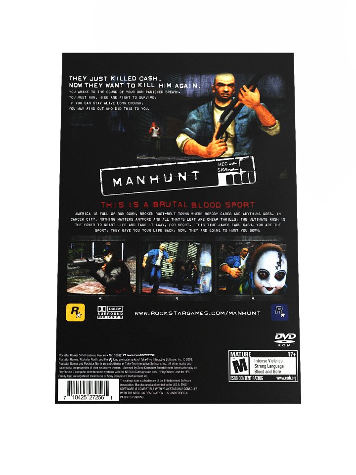 Manhunt (PS2) - Promotional Poster/Flyer product image (1)