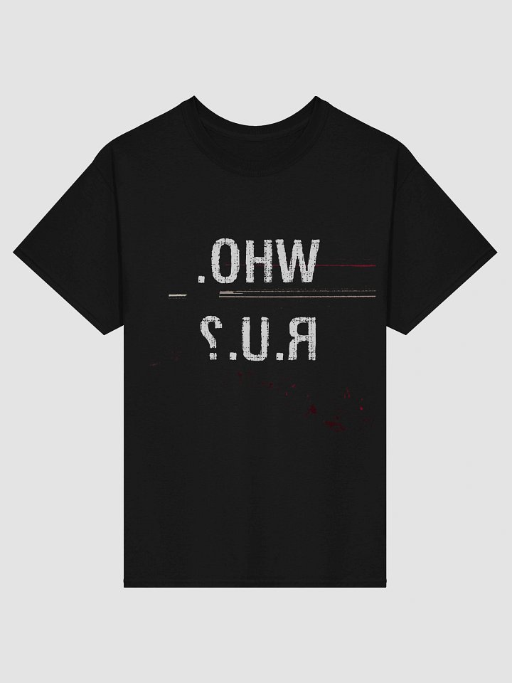 Who r u? | Release Artwork T-shirt (black) product image (1)
