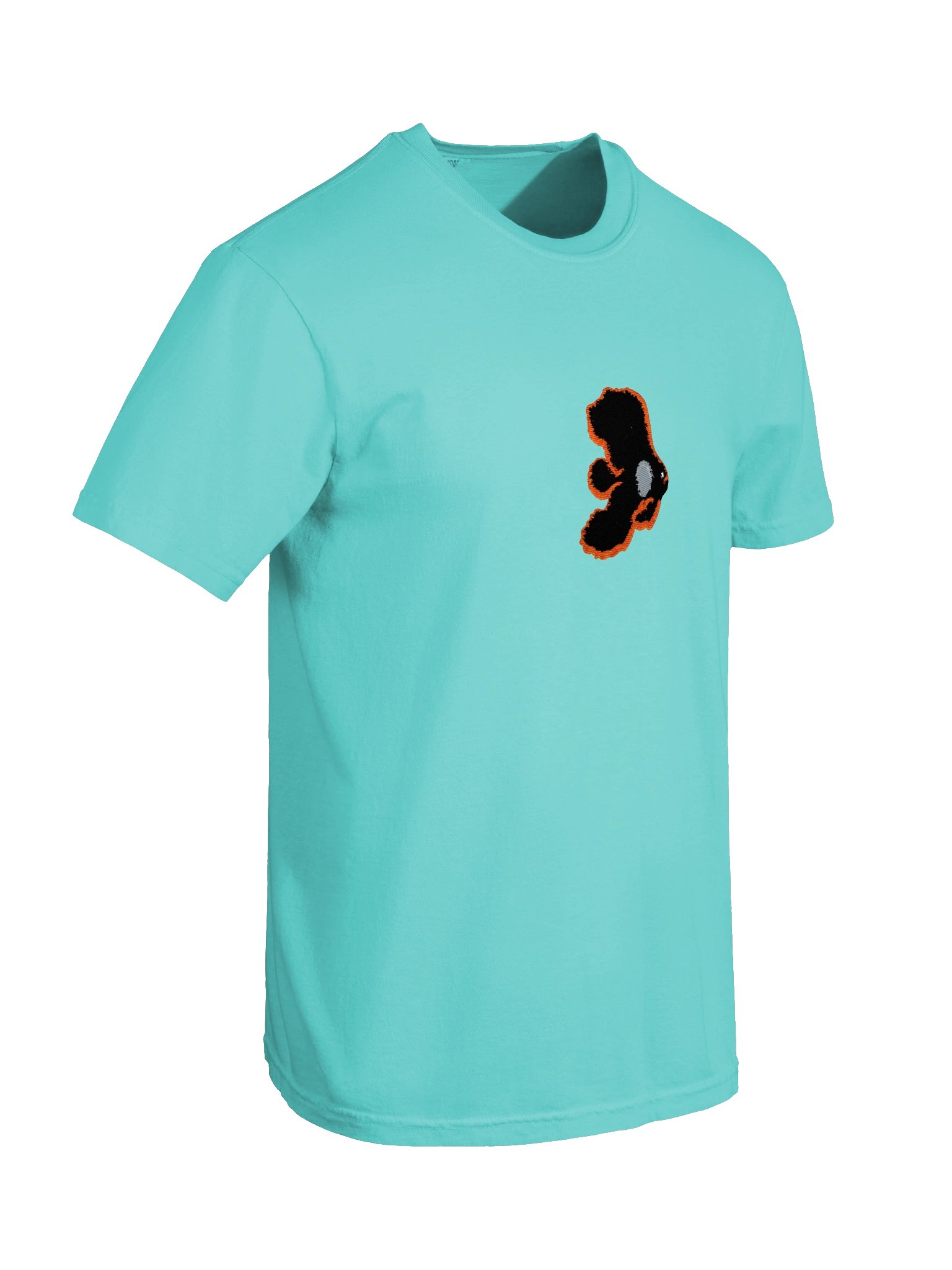 Juvenile Black Batfish Embroidered Shirt | Juvenile Platax pinnatus Reef Fish Tee | Saltwater Aquarium Apparel product image (10)