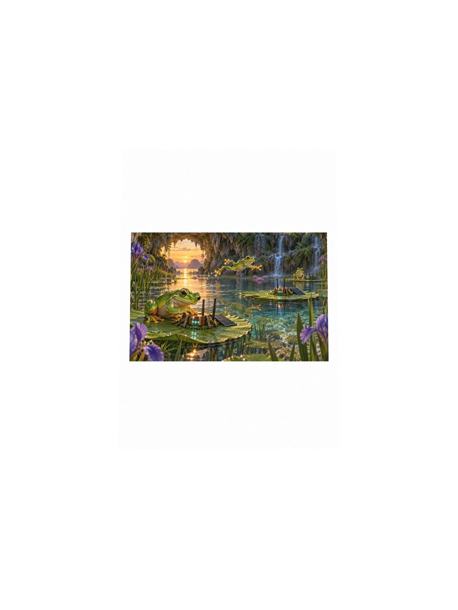 Packet Pond Small Art Print product image (4)