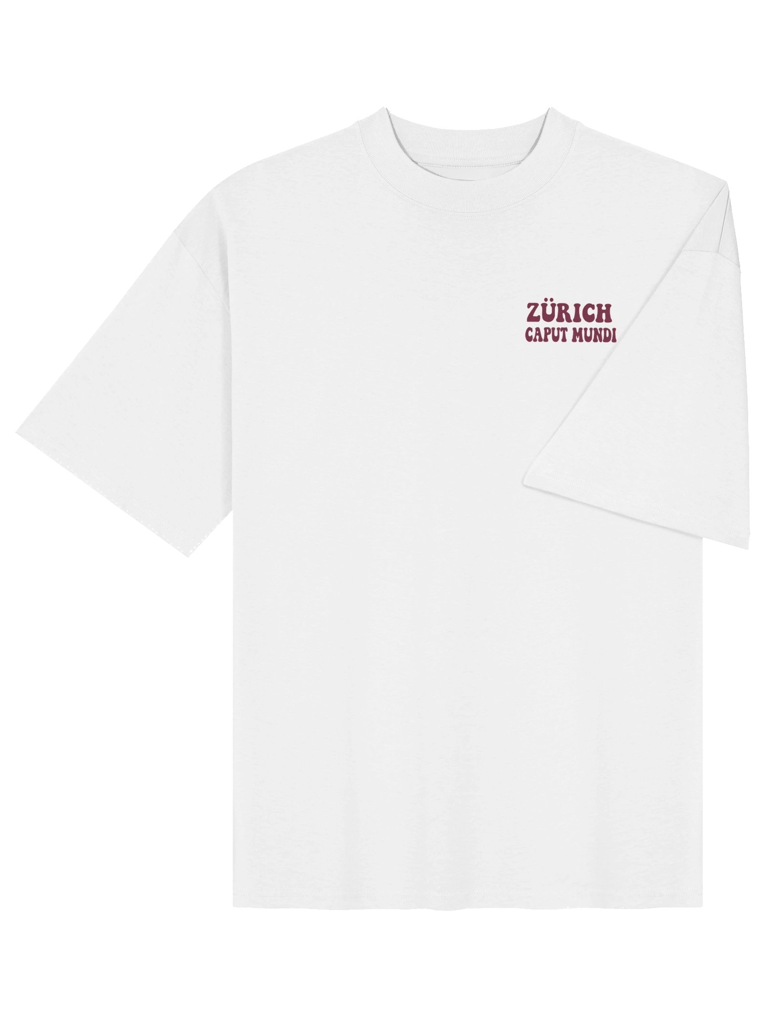 T-shirt Oversized Zurich Caput Mundi Bordeaux product image (6)