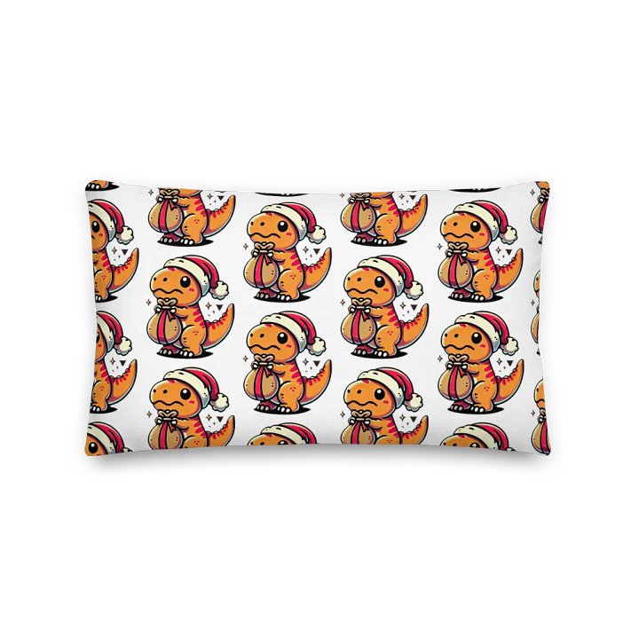 Santa-saurus All-Over Print Pillow product image (2)