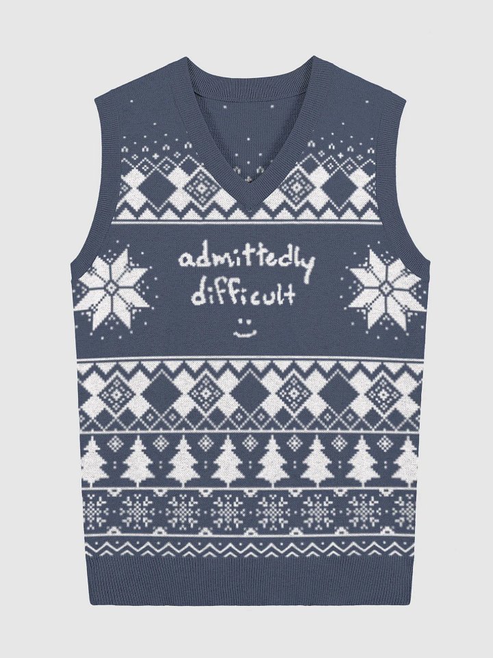 admittedly difficult (holiday 1) knitwear vest product image (1)