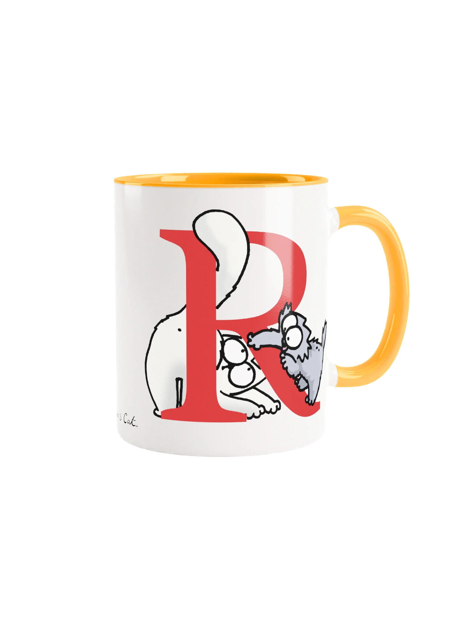 Cat Monogram Mug - R product image (2)