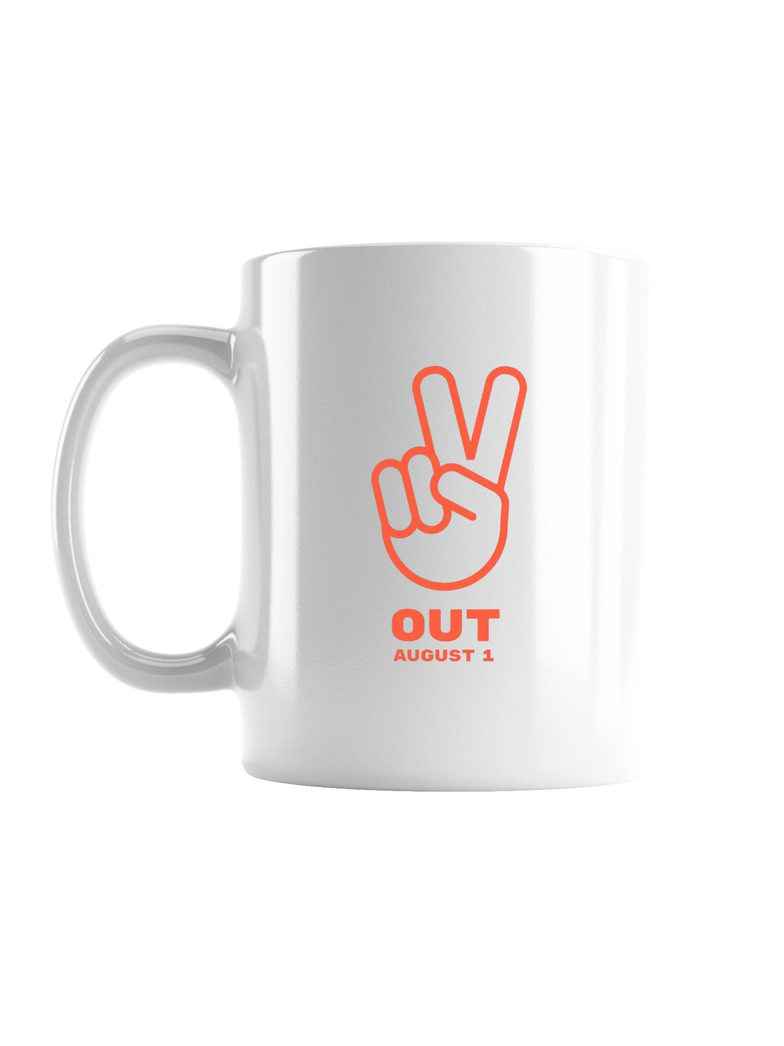 Peace Out August 1 Mug (White) product image (2)