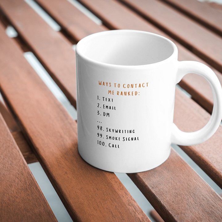 Ways to Contact Me Mug product image (1)