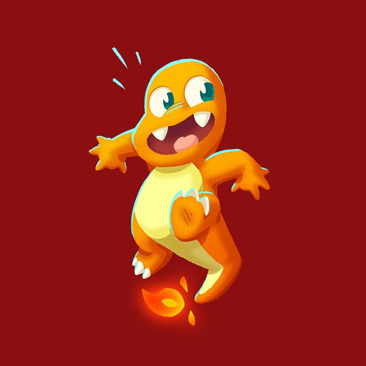 Poké Char Print (6x6") product image (1)