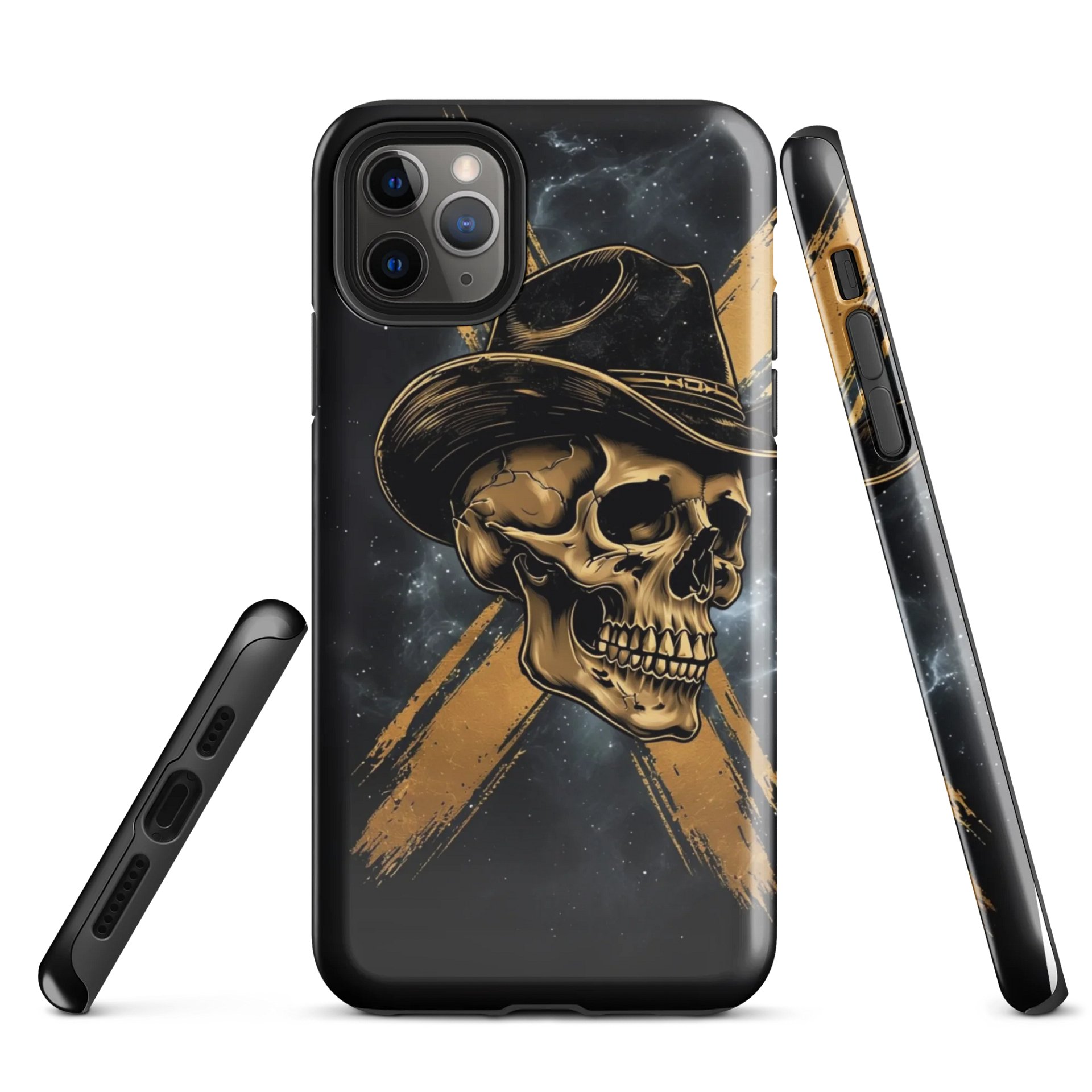 Golden Cowboy Skull Tough iPhone® Case product image (1)