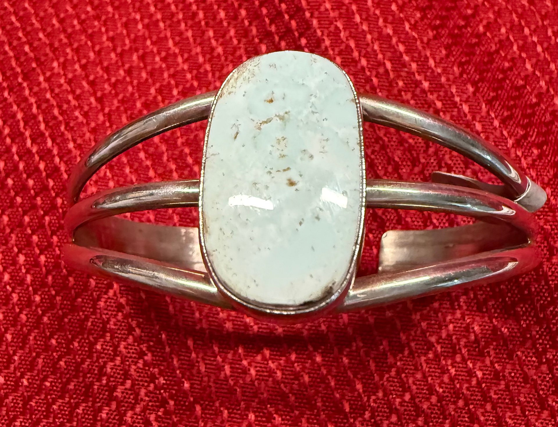 Artisan Dry Creek Turquoise "Desert Oval" Split-Shank Cuff Bracelet product image (1)