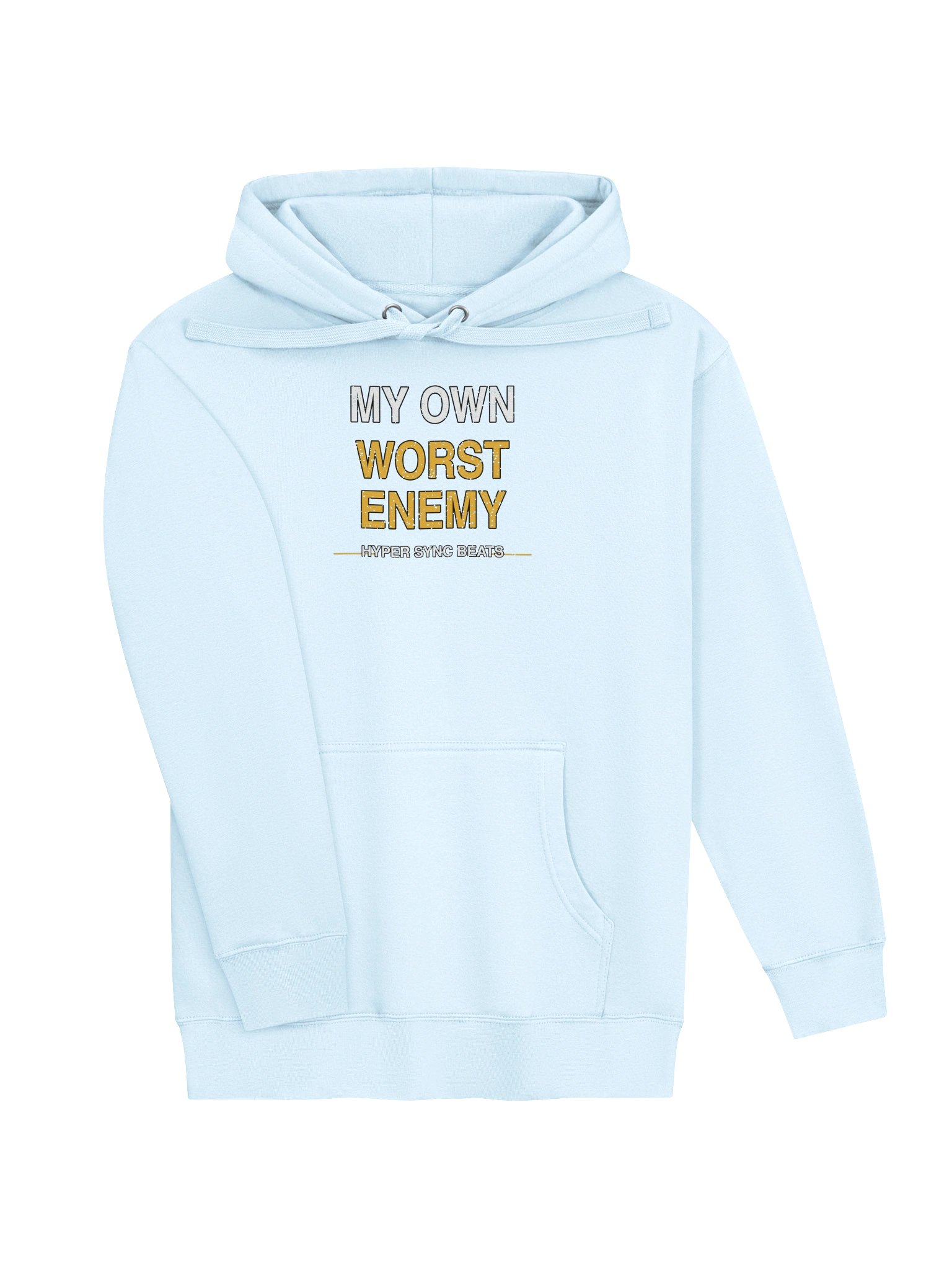 My Own Worst Enemy—Hyper Sync Beats Premium Graphic Hoodie product image (3)