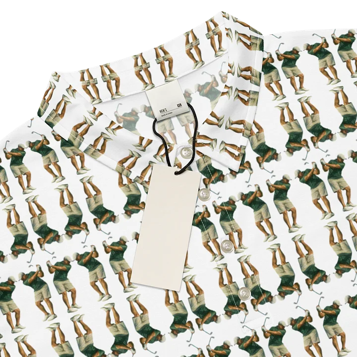 Abstract Pro Swing: Geometrischer Golf-Allover Men's Polo product image (2)