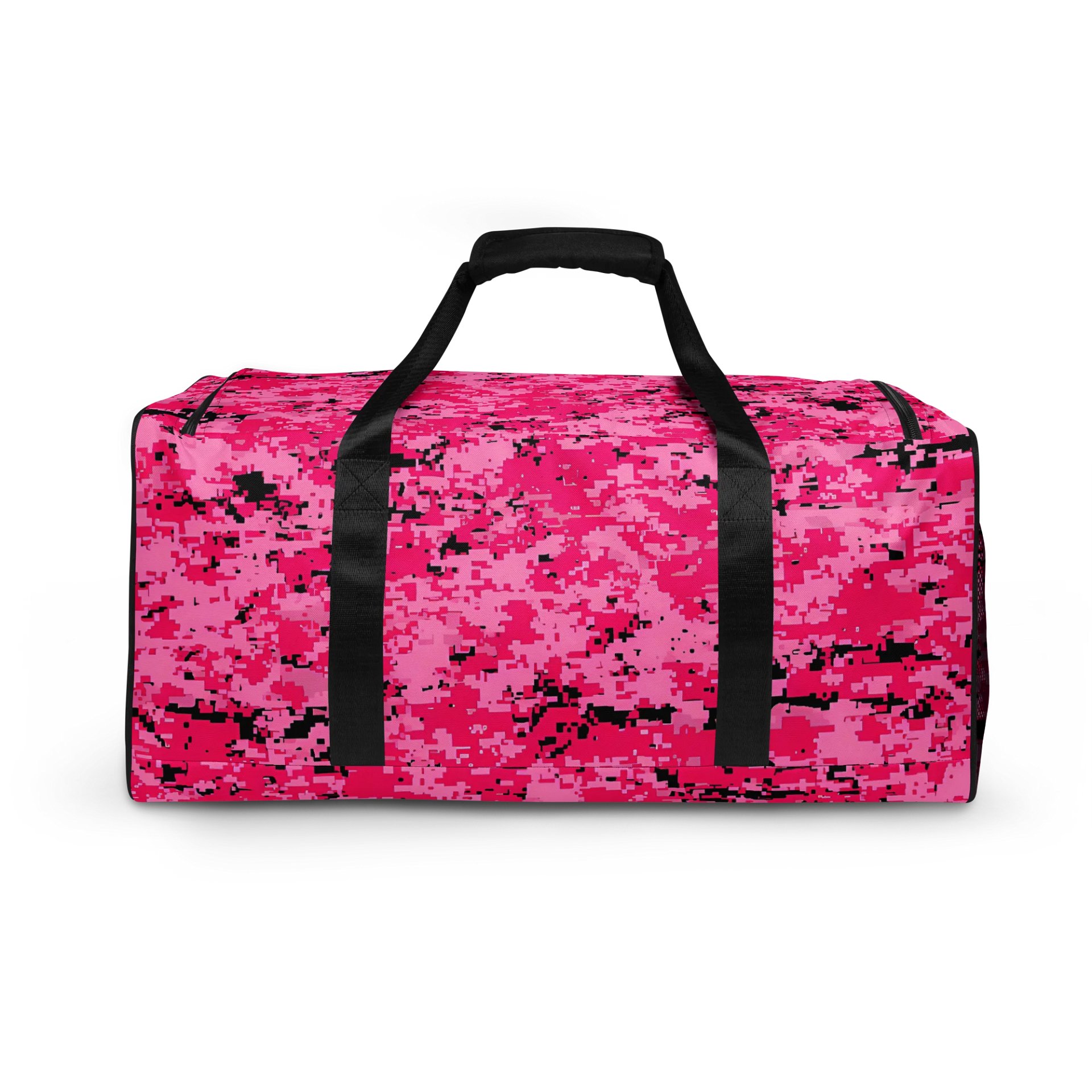 Pixelated Pink Camo All-Over Duffle Bag product image (4)