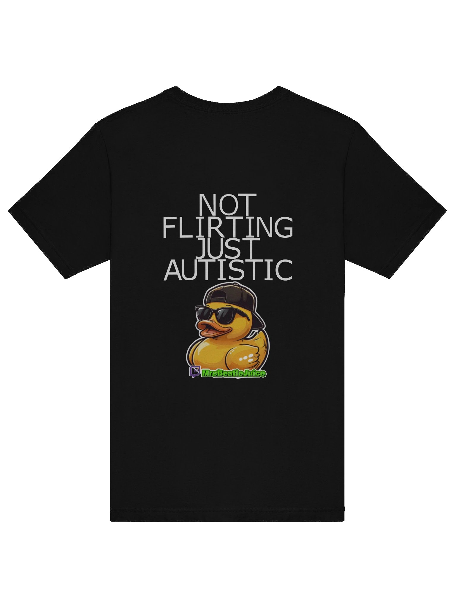 NOT FLIRTING!! - Black Tee product image (6)