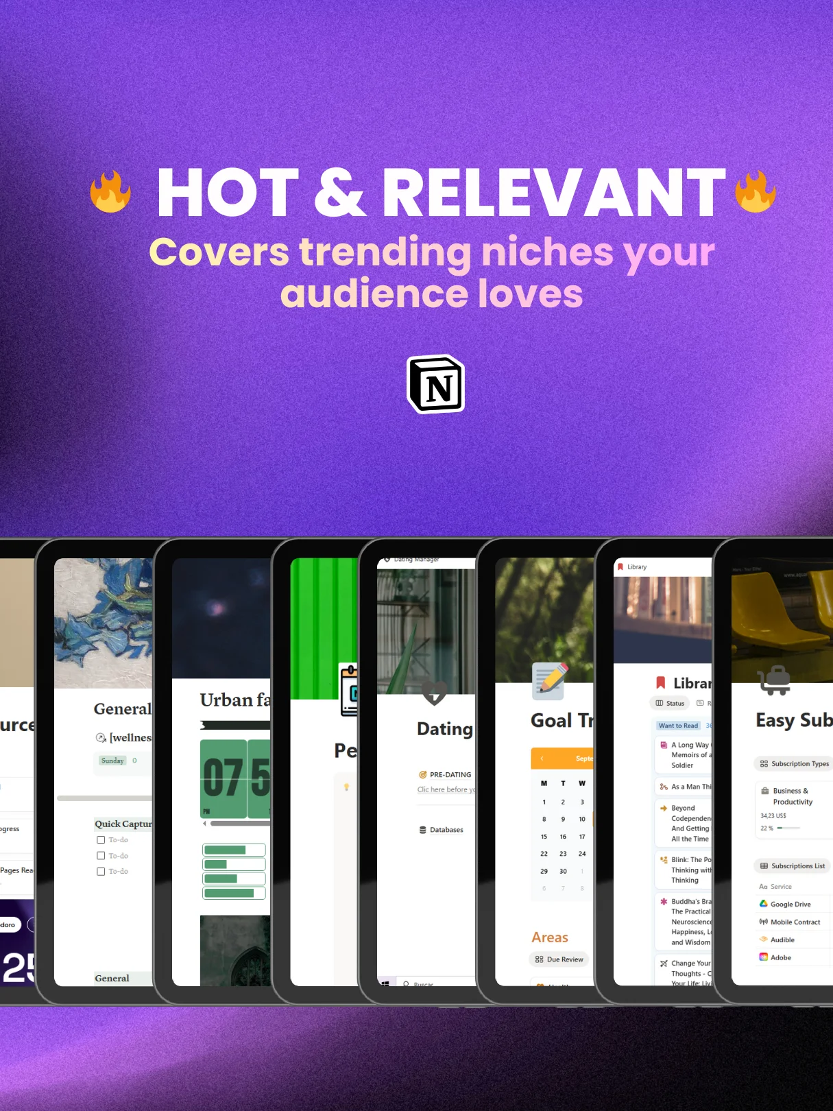 190 Notion PLR Templates & Planners Bundle | PLR Products, Plr Mrr, Master Resell Rights product image (2)