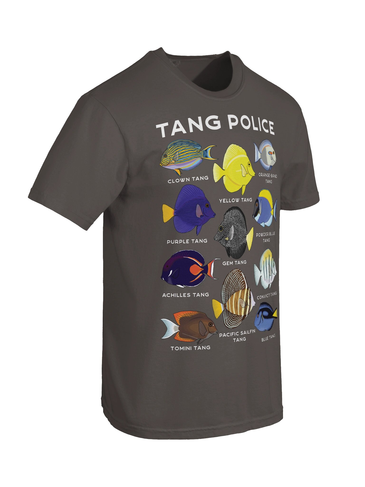 Tang Police(Front Print) T-Shirt for Reef Aquarium Lovers product image (10)