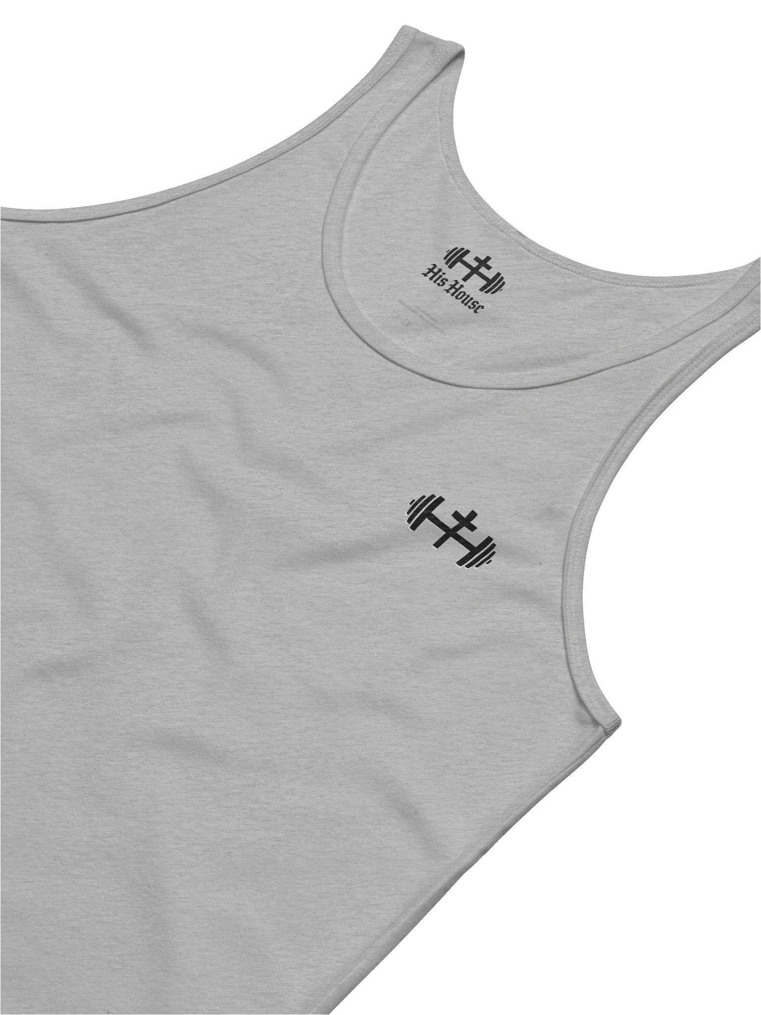 His House Mens Jersey Tank - Grey/White by His House