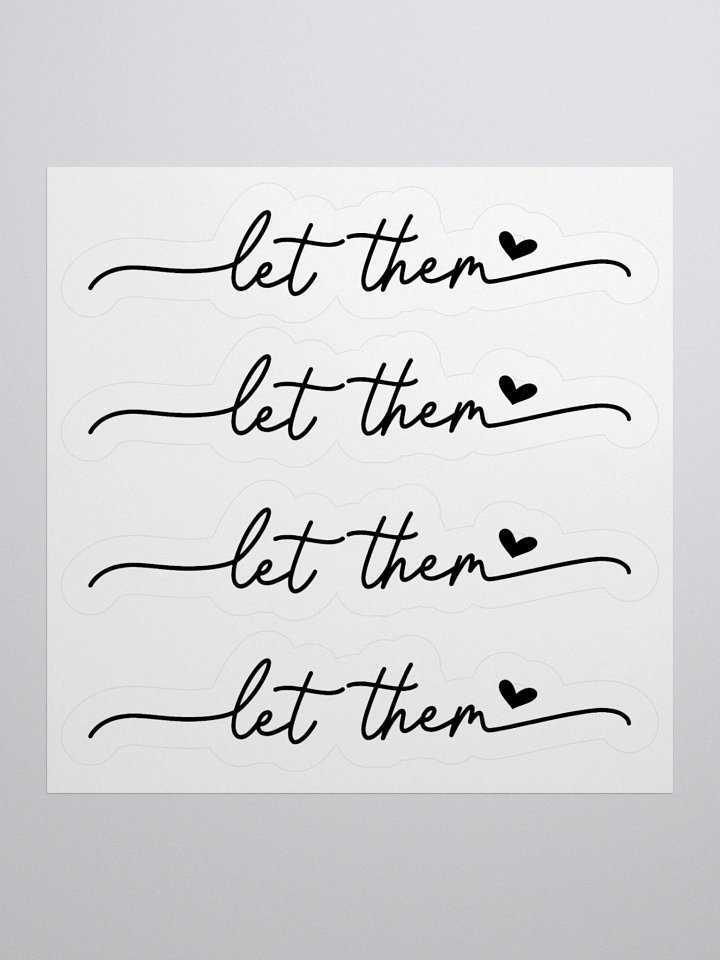 LET THEM Kiss-Cut Sticker product image (1)