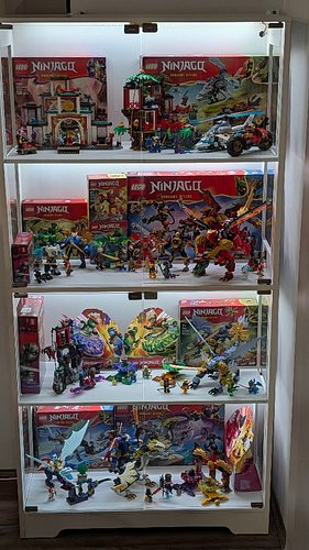 Oscar’s LEGO Ninjago collection finally has a proper home. 🥷🐉

Two display cabinets, a lot of rearranging, and one very happy...