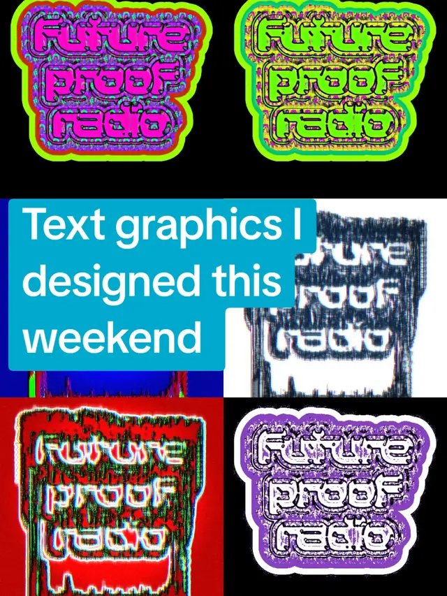 My 2000s childhood continues to inspire me! Working on that goal of my first sale, while  experimenting with what made me love design in the first place. I want to fuse art, music, fashion & community... if you know anyone that likes neon, psychedelic chaotic graphics send them my way please!  🌞🫂 #graphicdesign #designtok #albumart #maximalism #designer 