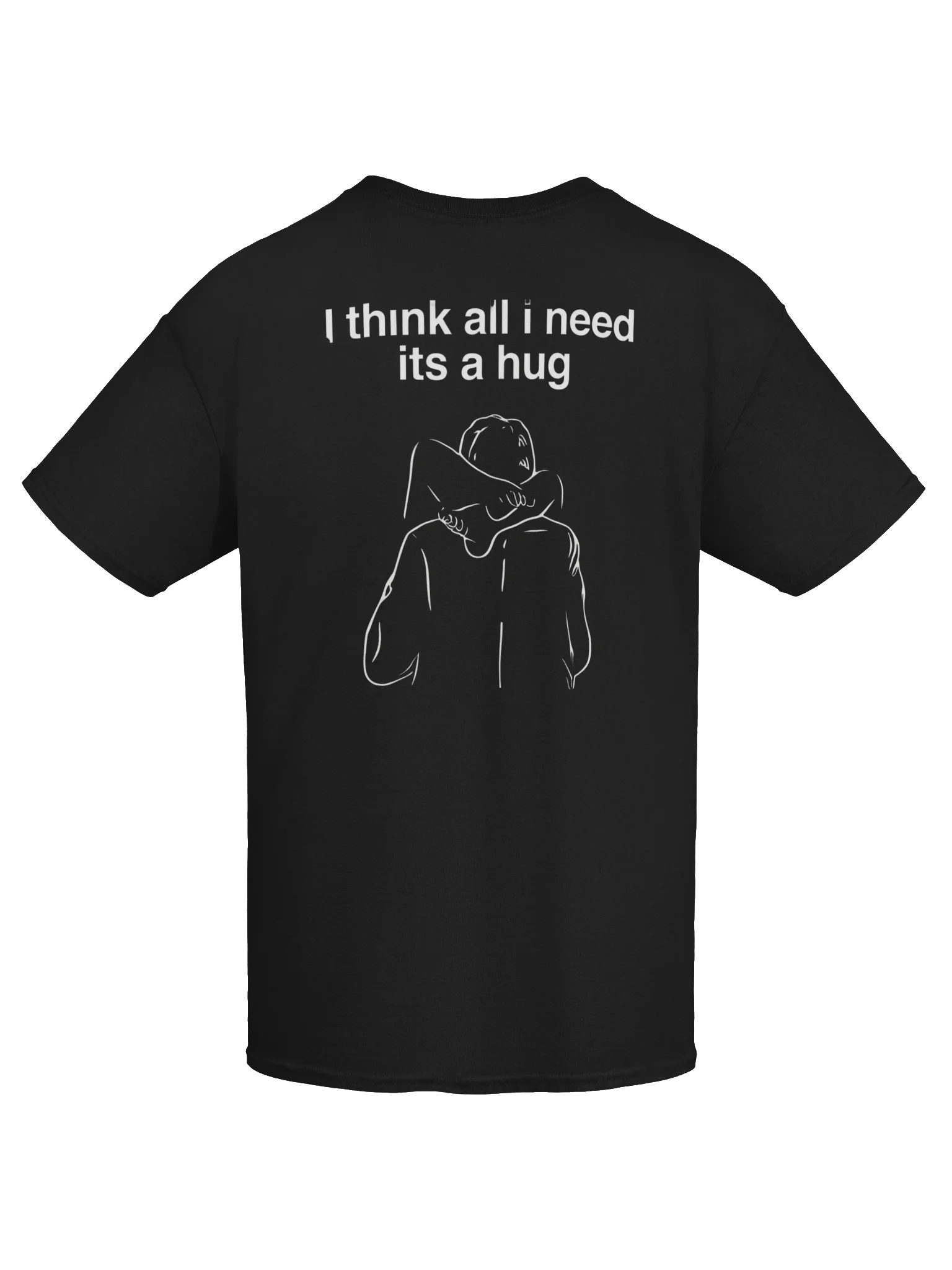🫂 I Think All I Need Is a Hug – Minimalist Emotional Line Art Design product image (8)