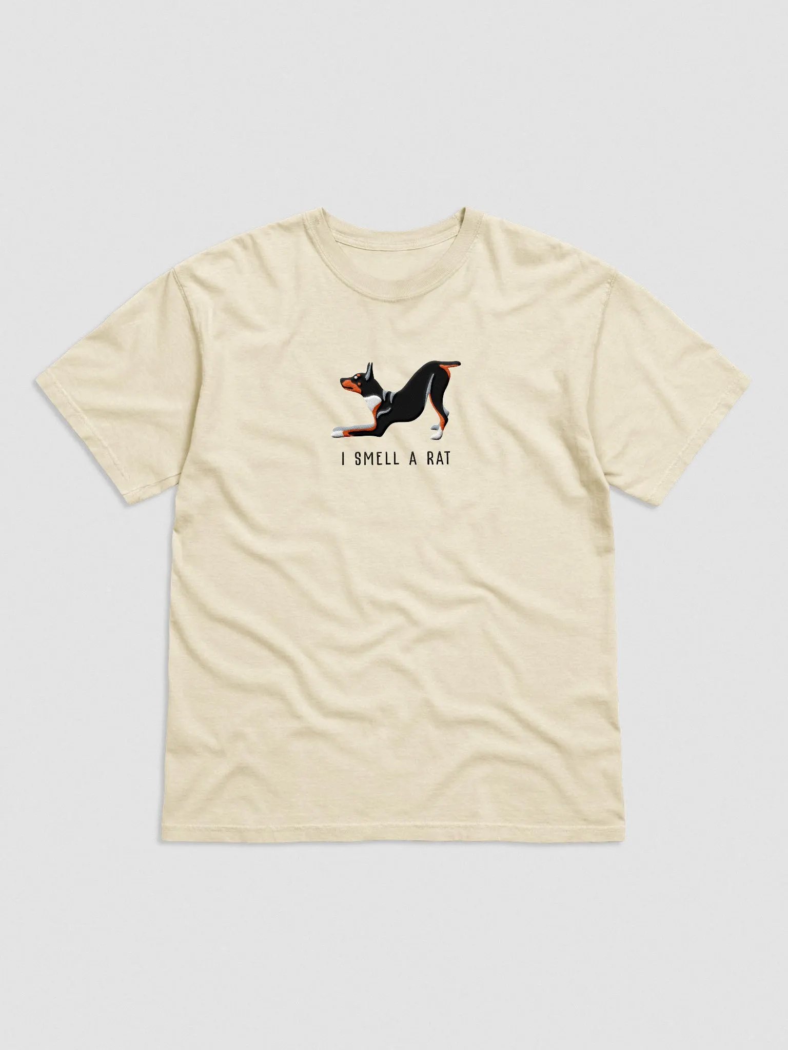 I Smell a Rat T-Shirt(Embroidered) of a Rat Terrier(Tricolor) product image (4)