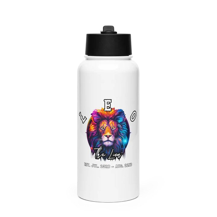 Leo - Zodiac Sports Stainless Steel Water Bottle product image (1)