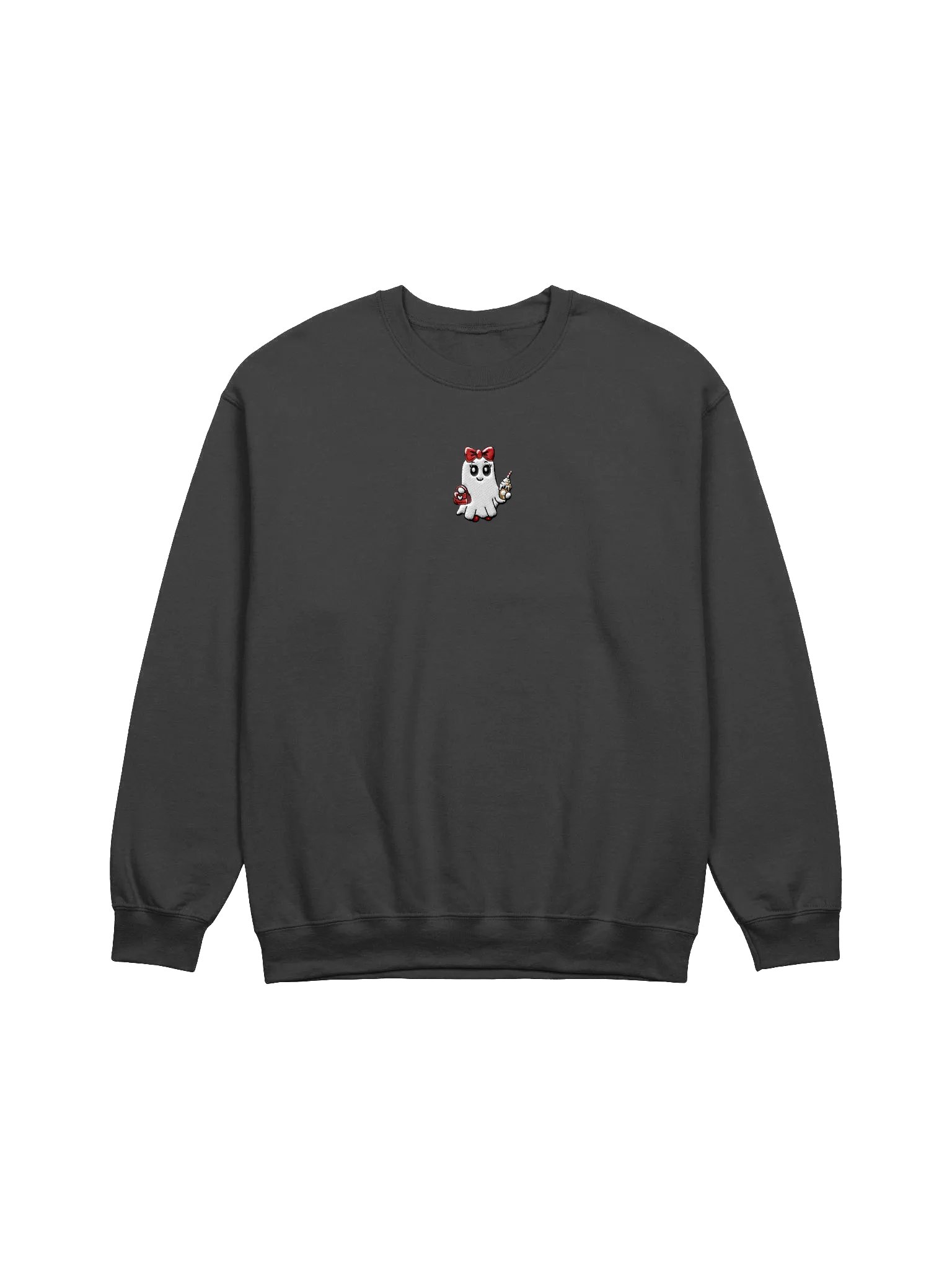 Stylish Ghost Embroidered Classic Crewneck Sweatshirt product image (1)