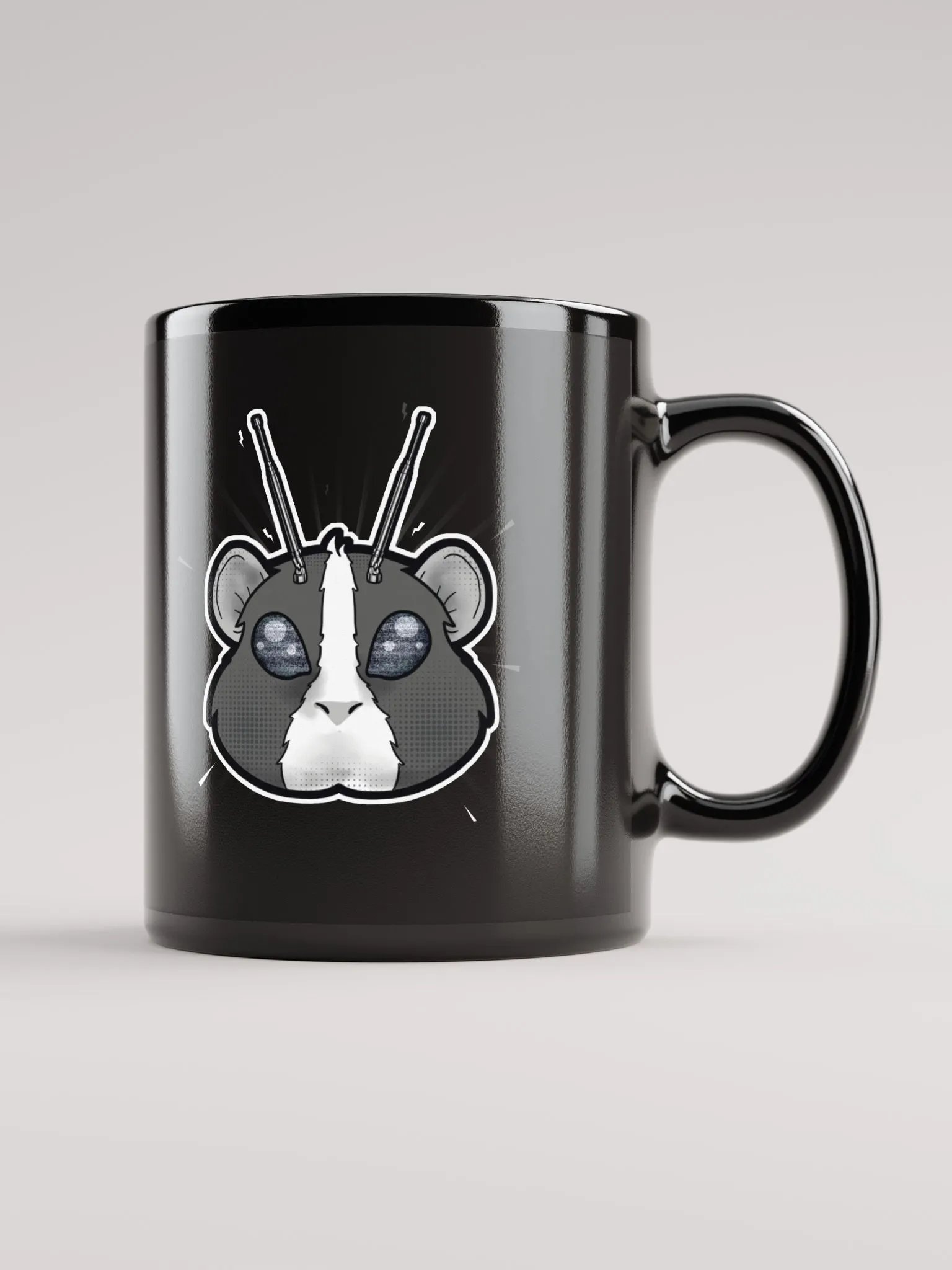 Mug CobayaTV Comic NEGRO (Multiples Medidas) product image (2)