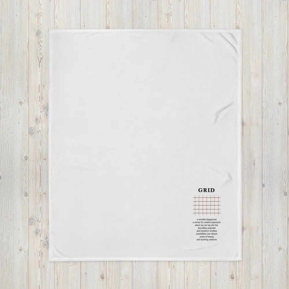 grid blanket - orange line product image (5)