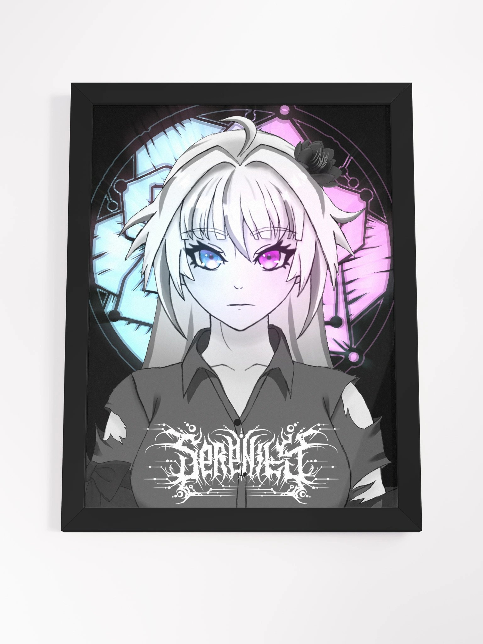 Framed Monochrome Camellia Poster product image (4)