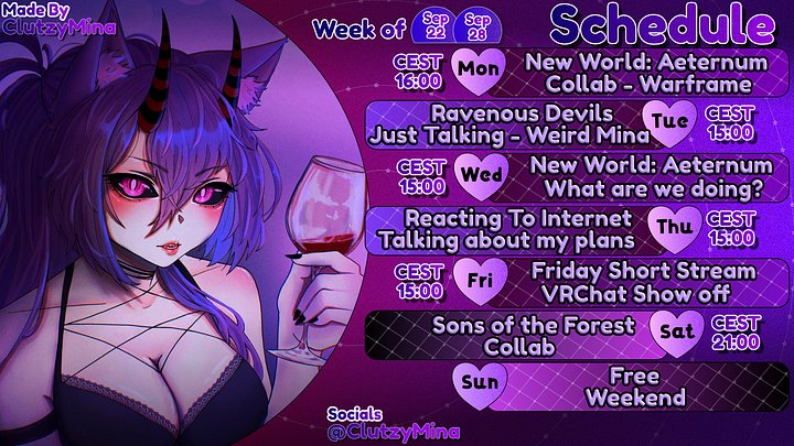 Vtuber Schedule product image (1)