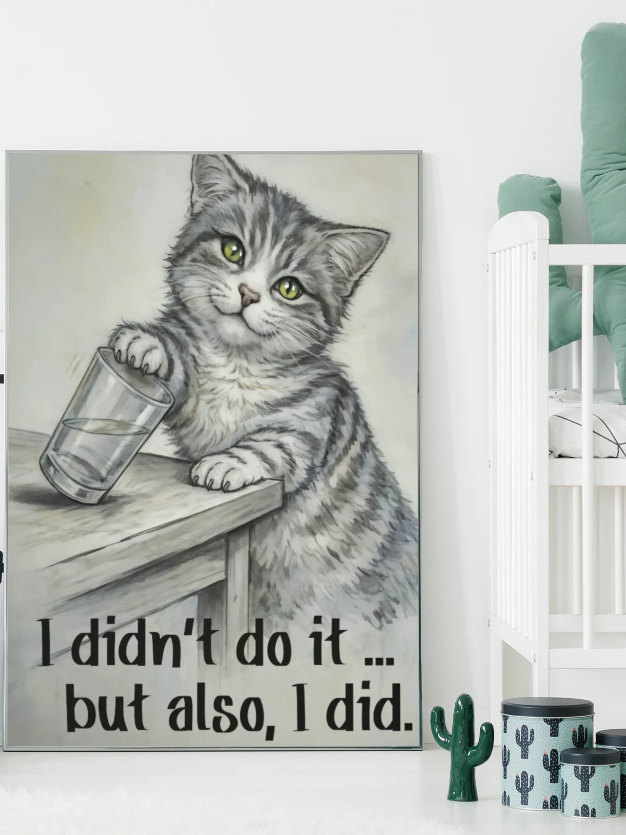 I Didn’t Do It Mischievous Cat Poster product image (107)