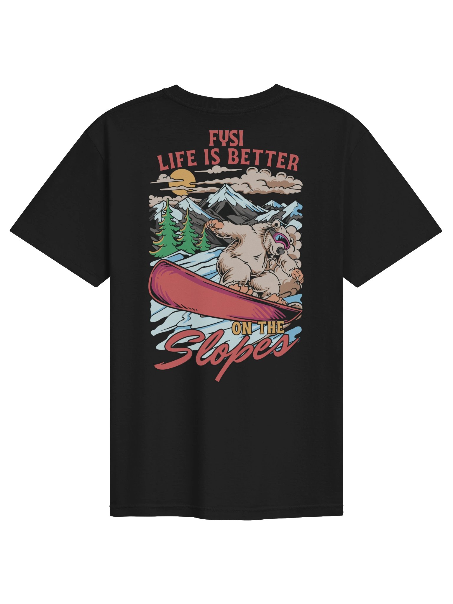 On the slopes organic Tee product image (2)