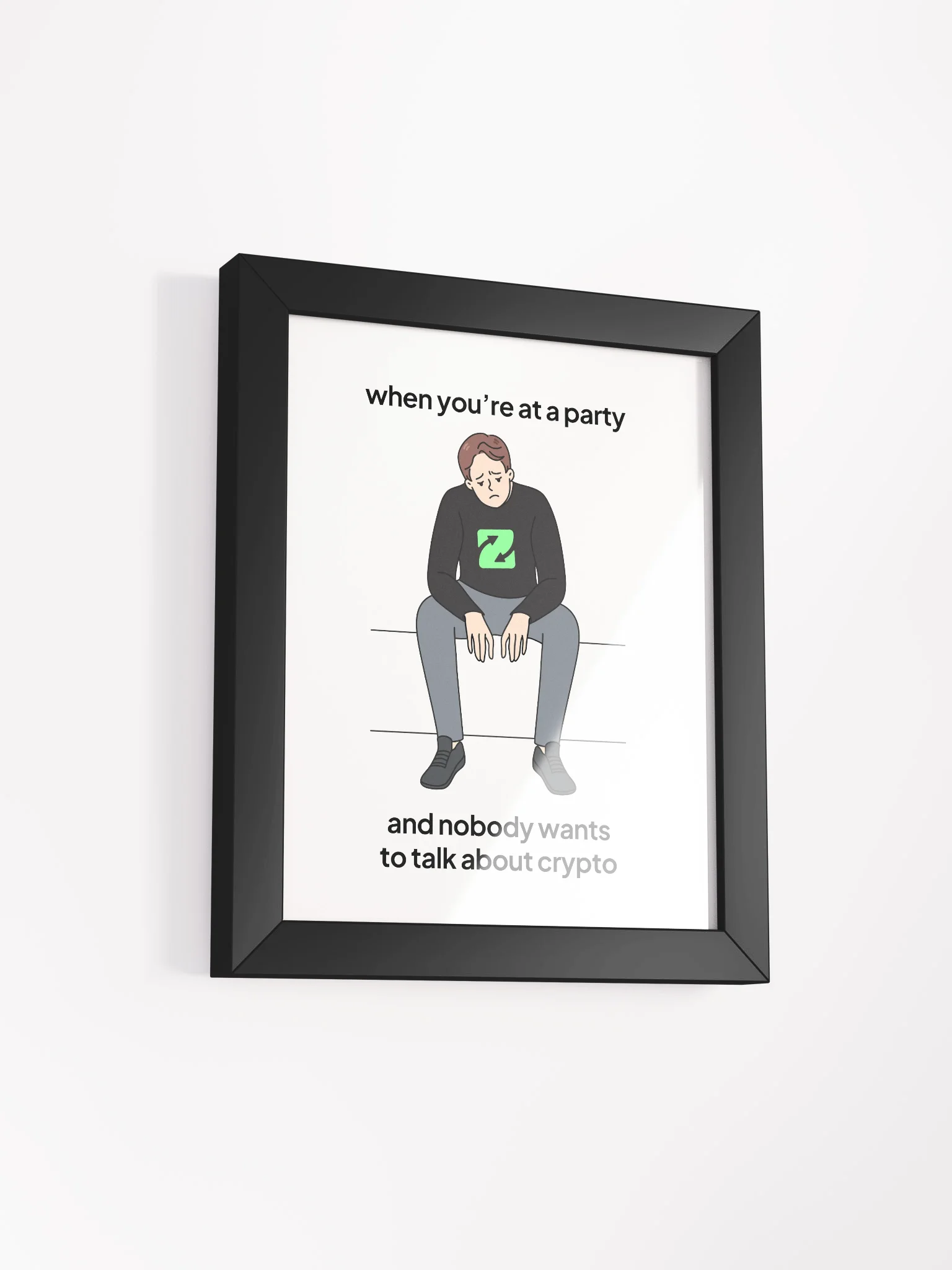 Sad at Party Meme Framed Matte Poster product image (19)