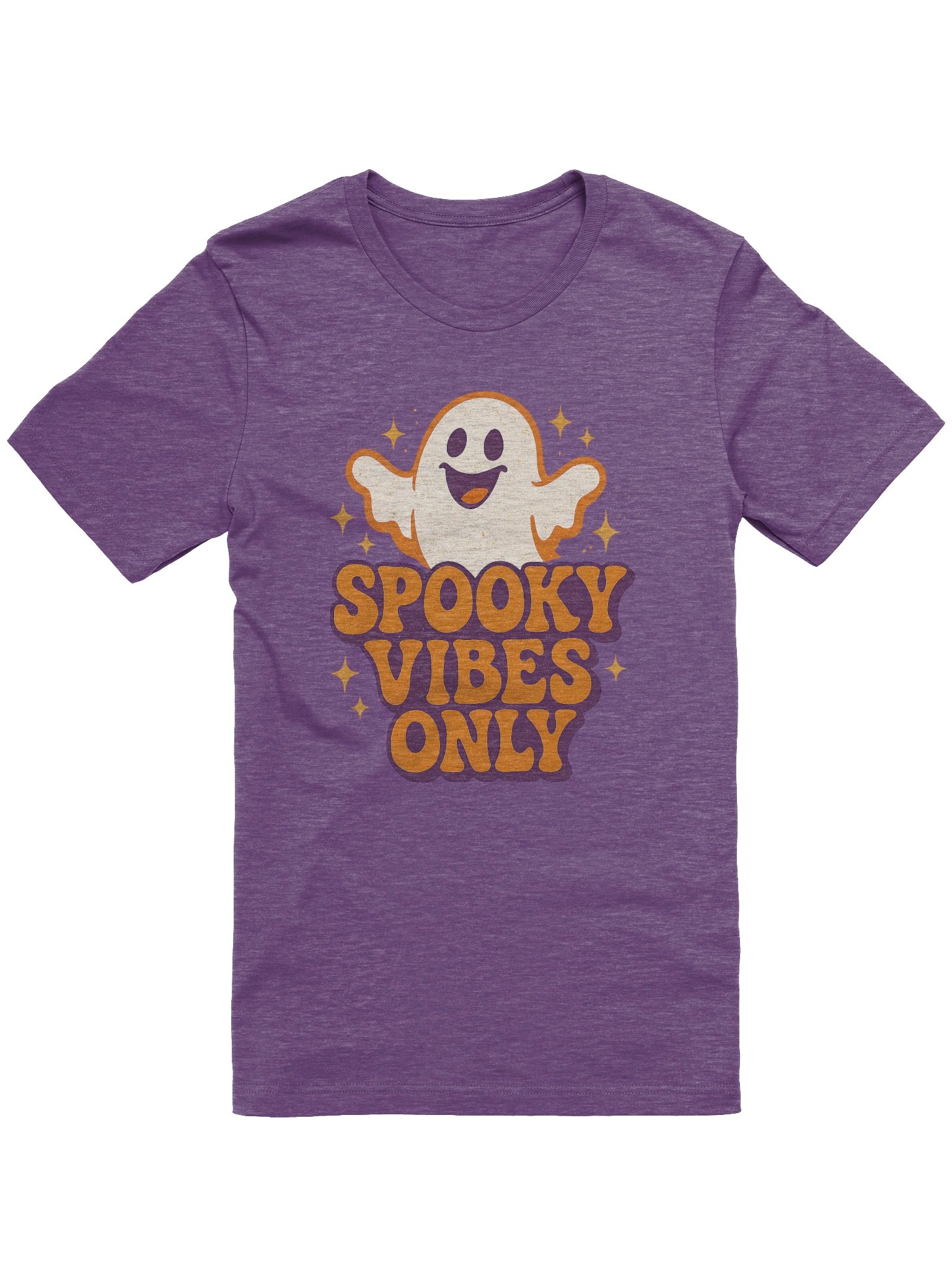 Spooky Vibes Only Vintage Halloween Ghost Tee product image (3)