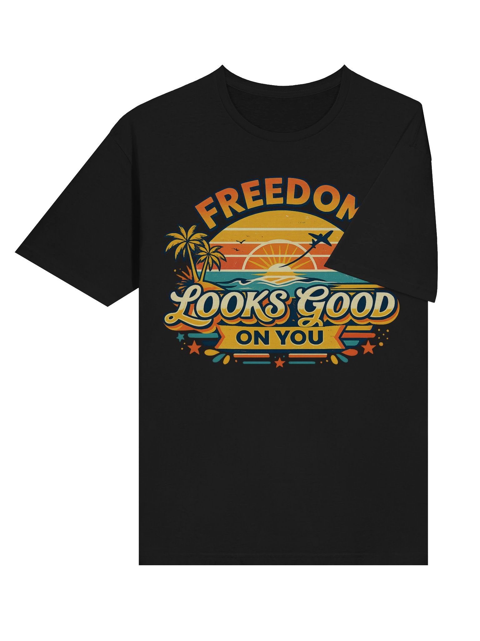 Freedom Looks Good On You Shirt – Retro Sunset T-Shirt product image (48)
