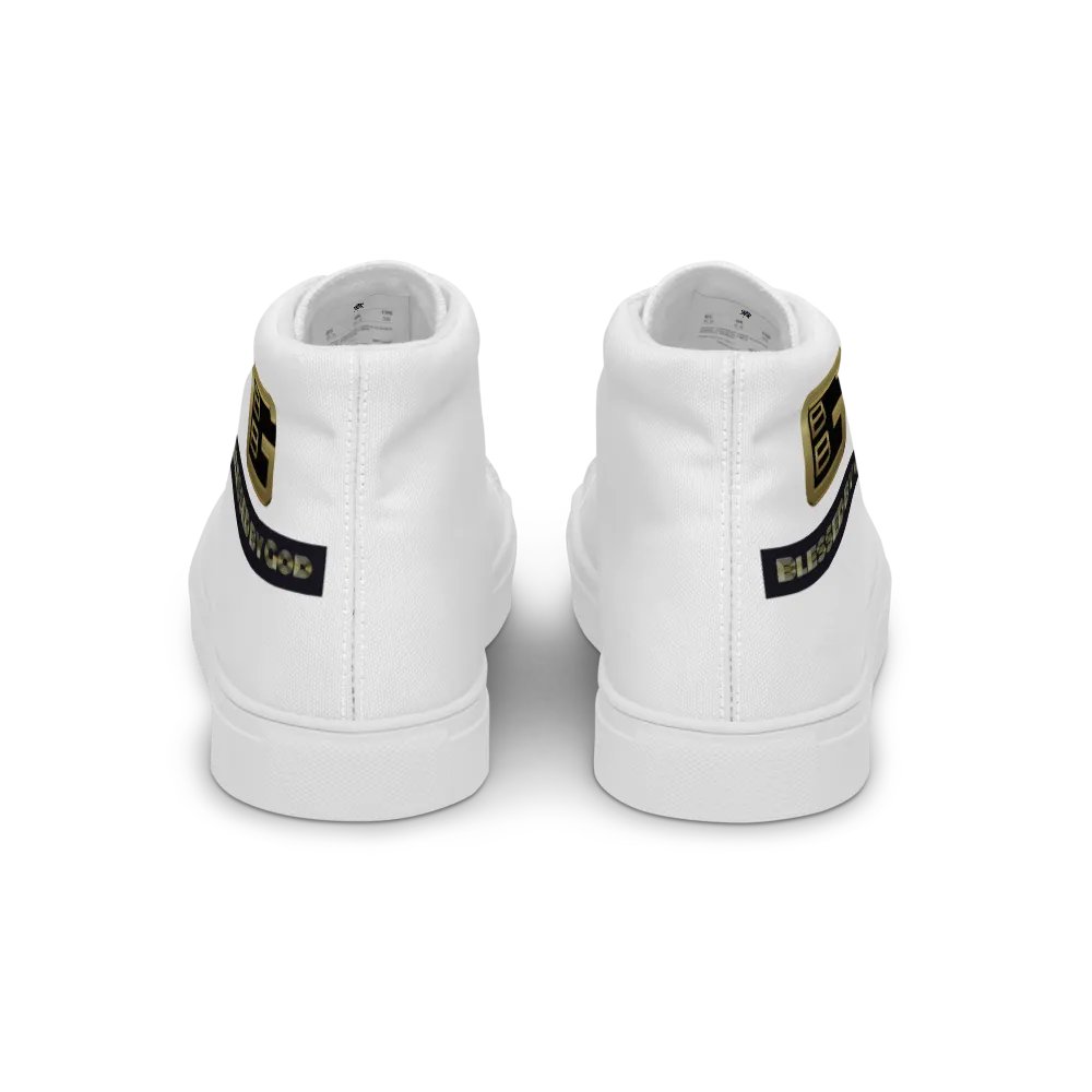 Blessed by God White High Tops V2 product image (2)
