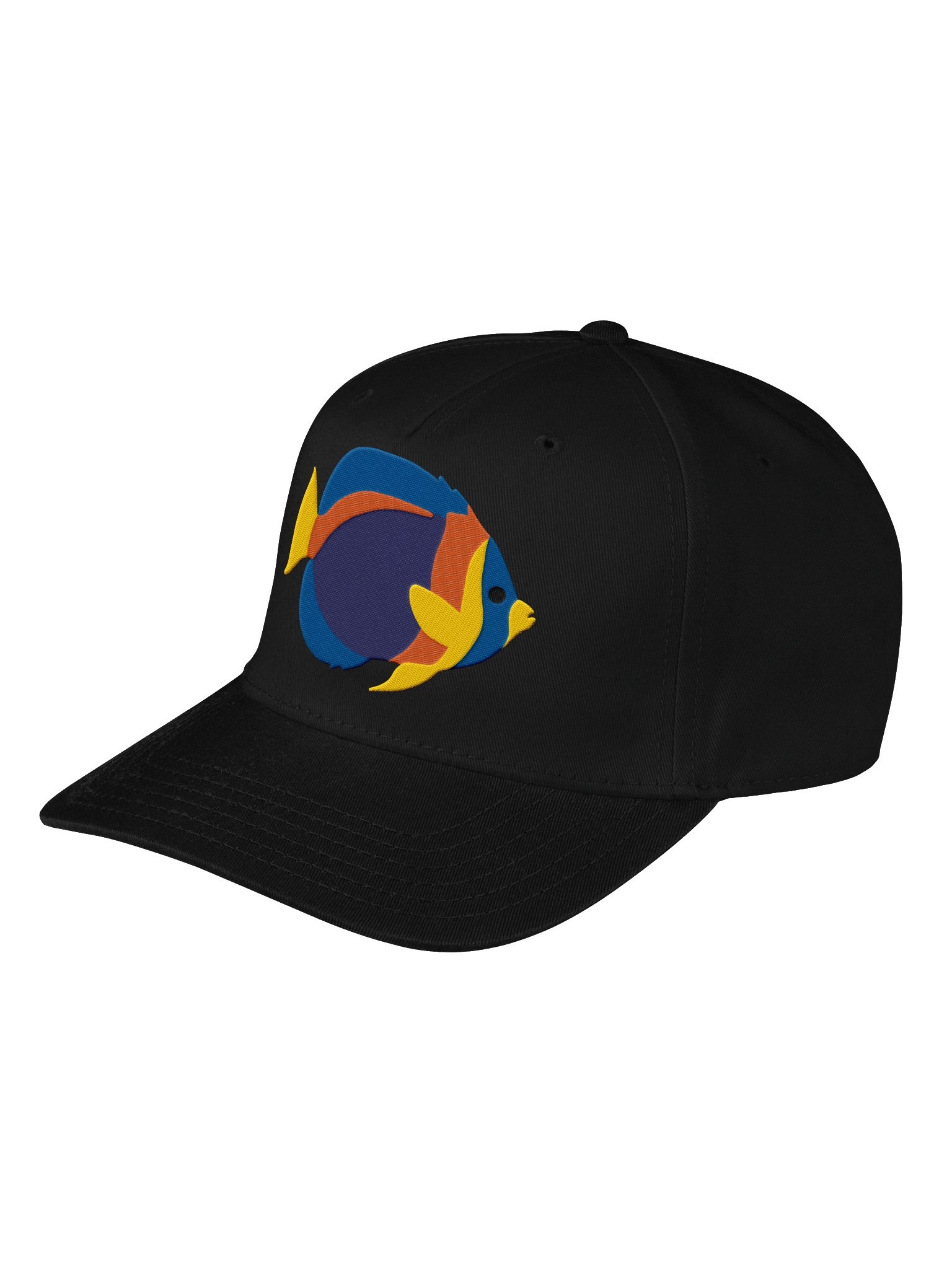 Scribbled Angelfish Mid-Profile Baseball Cap (Embroidered) for Reef and Marine Aquarium Lovers product image (13)