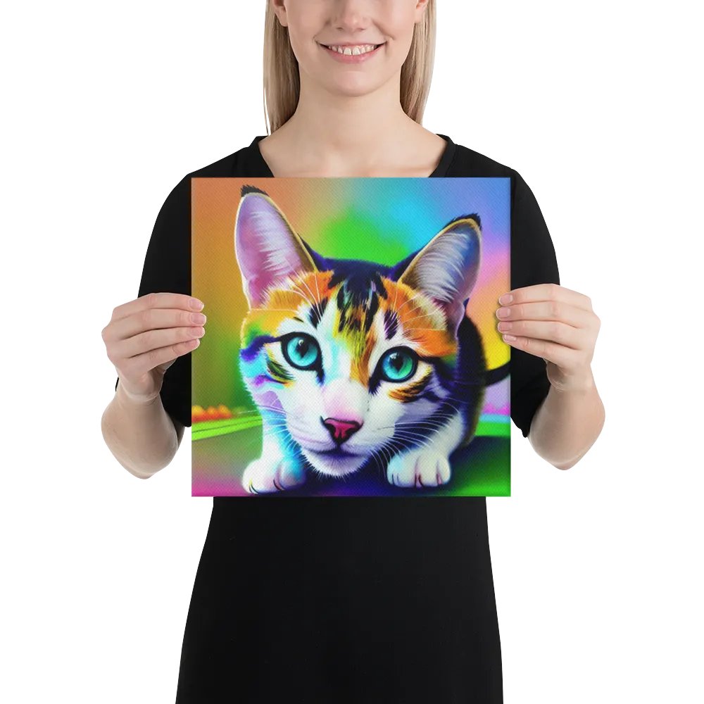Cute Cat Digital Painting - v14 product image (2)