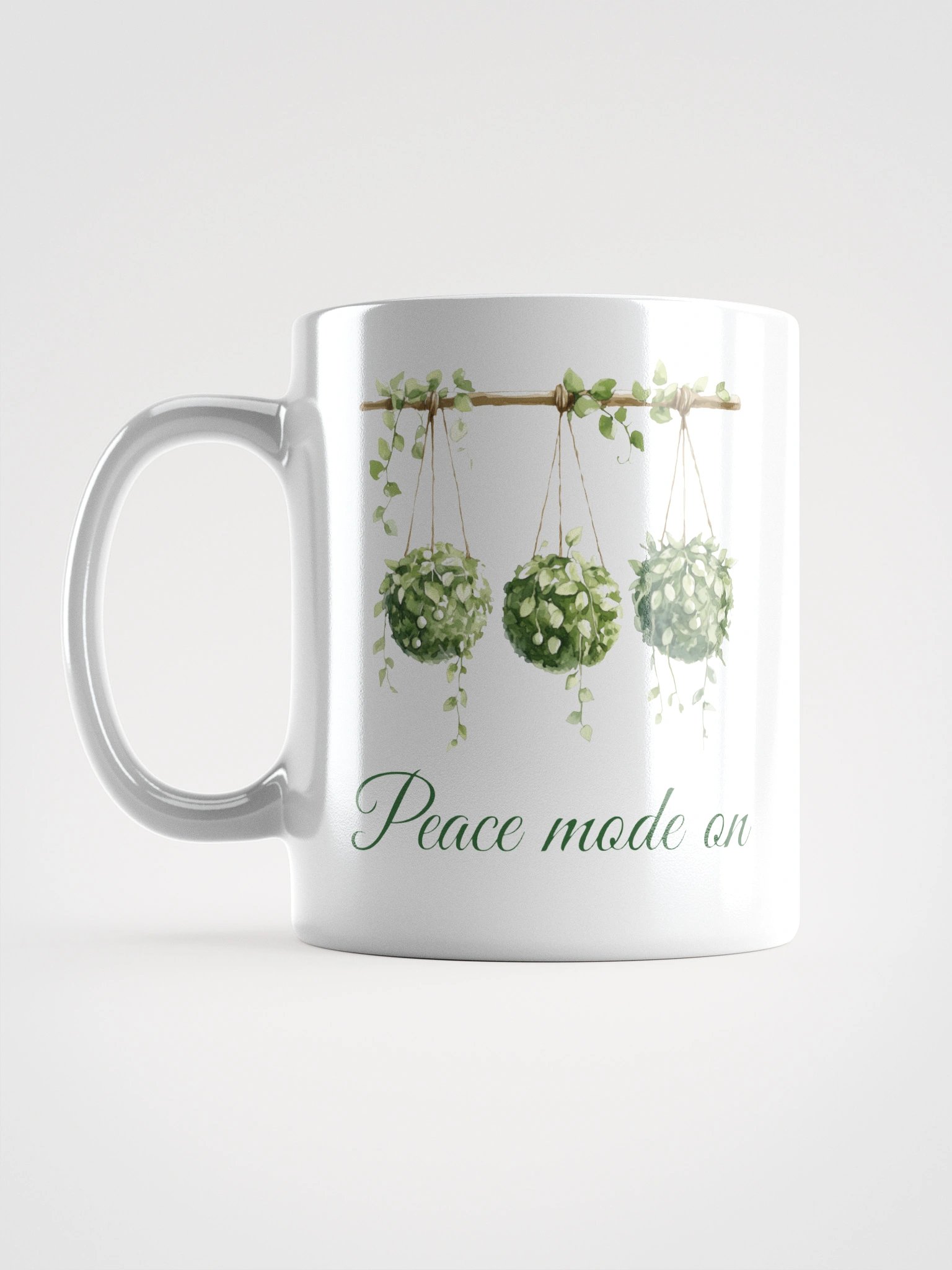 Peace Mode On Kokedama Coffee Mug (White) product image (3)