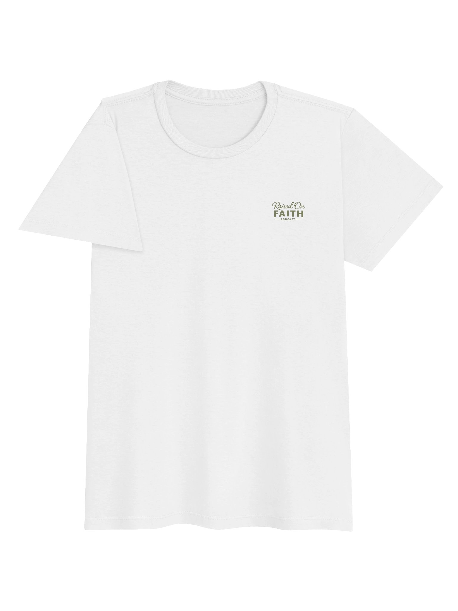 Raised on Faith Women's Tee - White/Green product image (3)