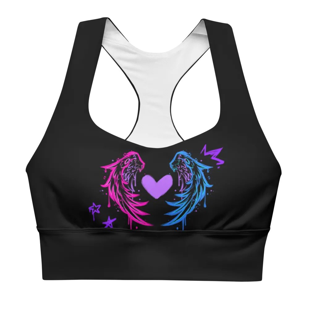 RISE Collection: Subtle Bisexual Pride Phoenix Mild Compression Sports Bra product image (4)