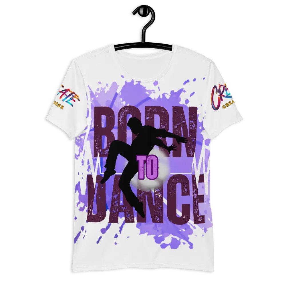 Born to Dance His Silhouette Huge Print Athletic Tee product image (6)