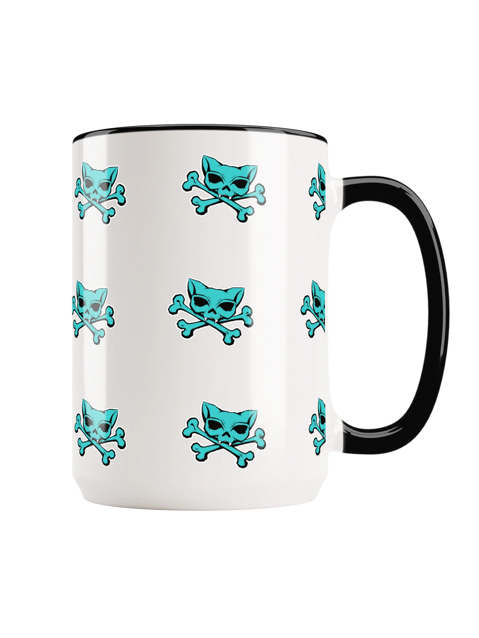 Turquoise Kat Skull Colorful Mug product image (1)