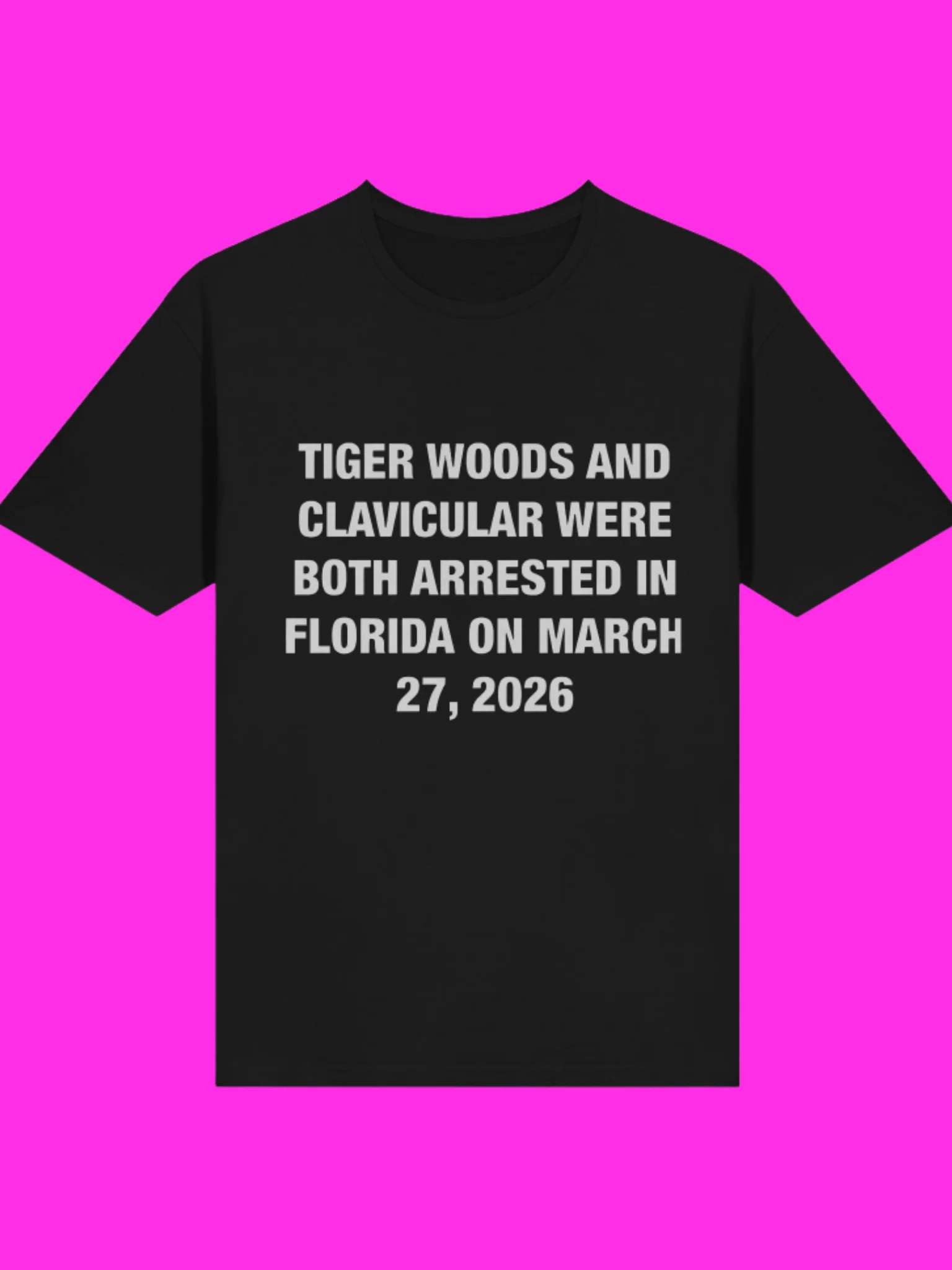 Tiger Woods And Clavicular Arrested Florida March 27 2026 Shirt product image (3)