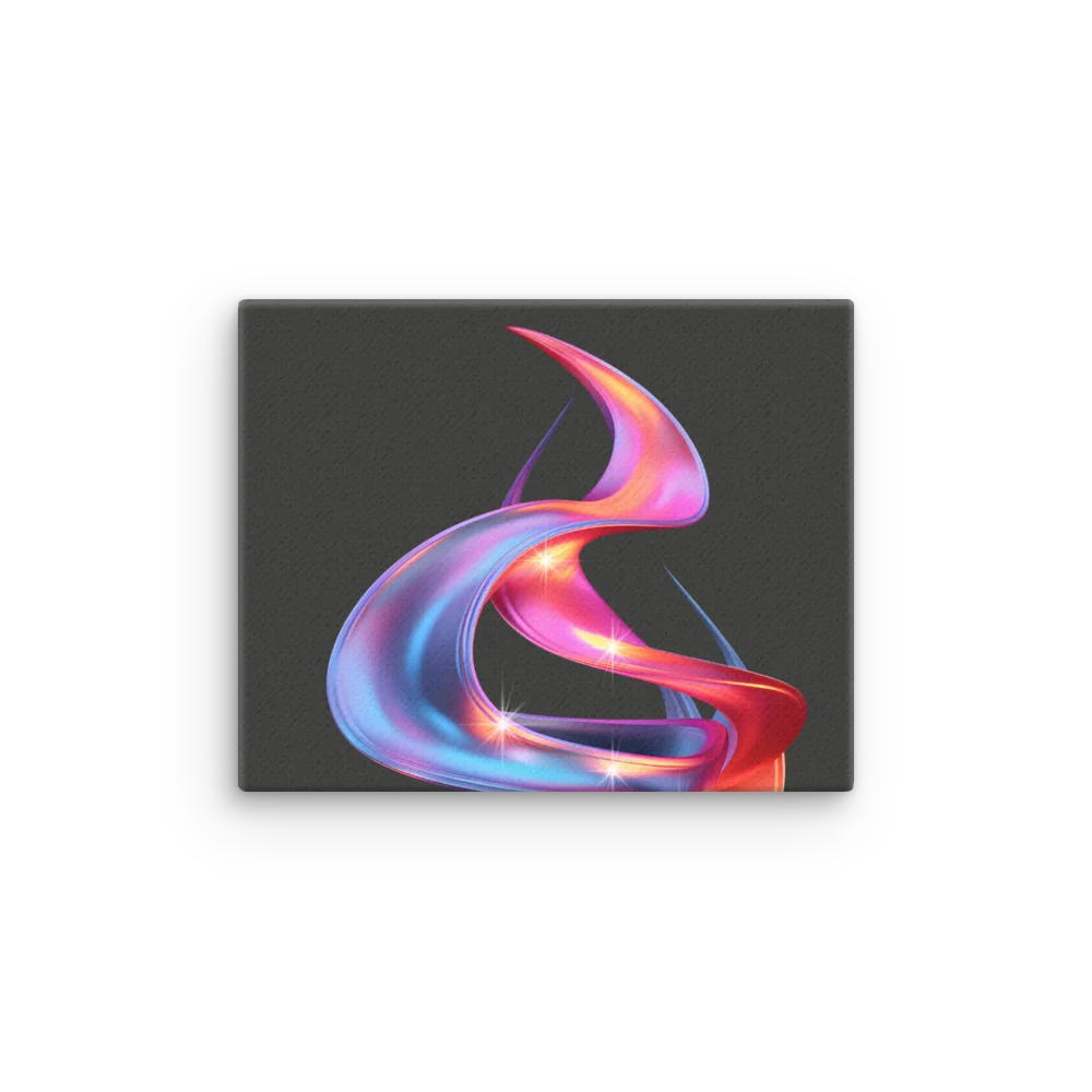 GRIT ARTISAN Neon Ribbon Abstract Canvas product image (23)