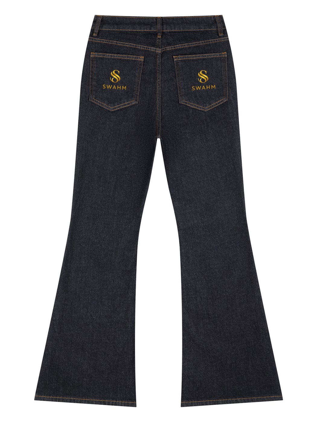 SWAHM Women’s Flared Denim – Dark Wash product image (2)