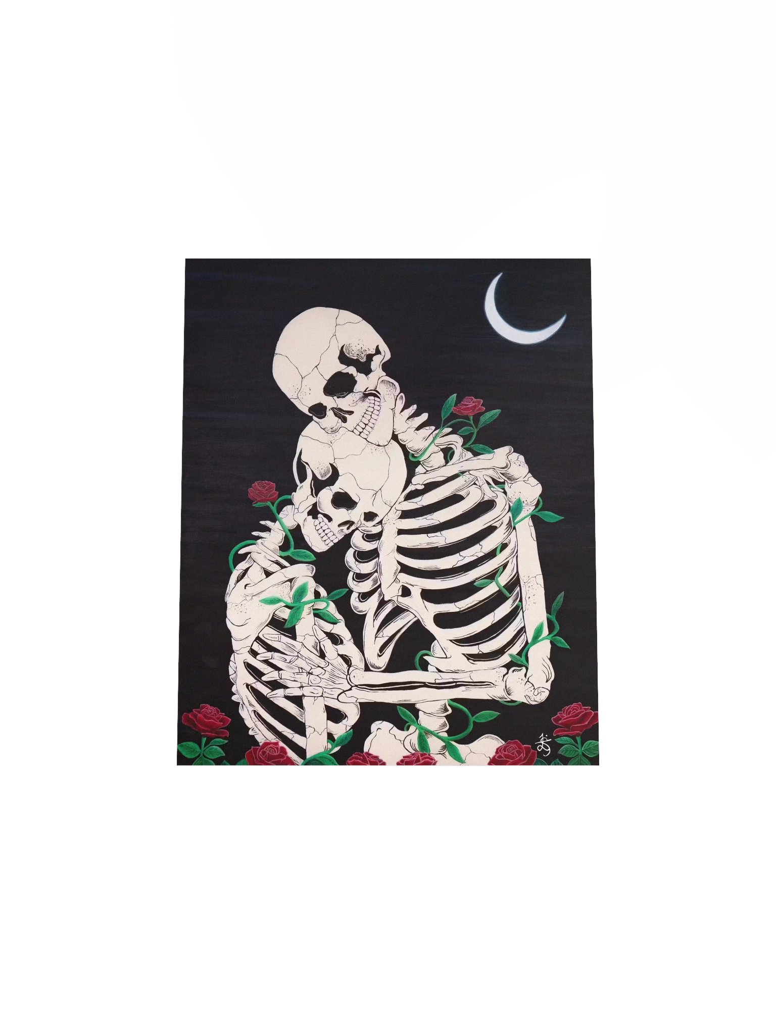 Skeleton Lovers Original Art Print product image (8)