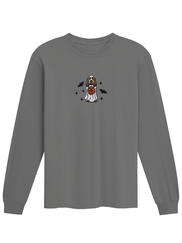 Halloween English Cocker Spaniel(Brown) Embroidered Long-Sleeve T-Shirt product image (9)