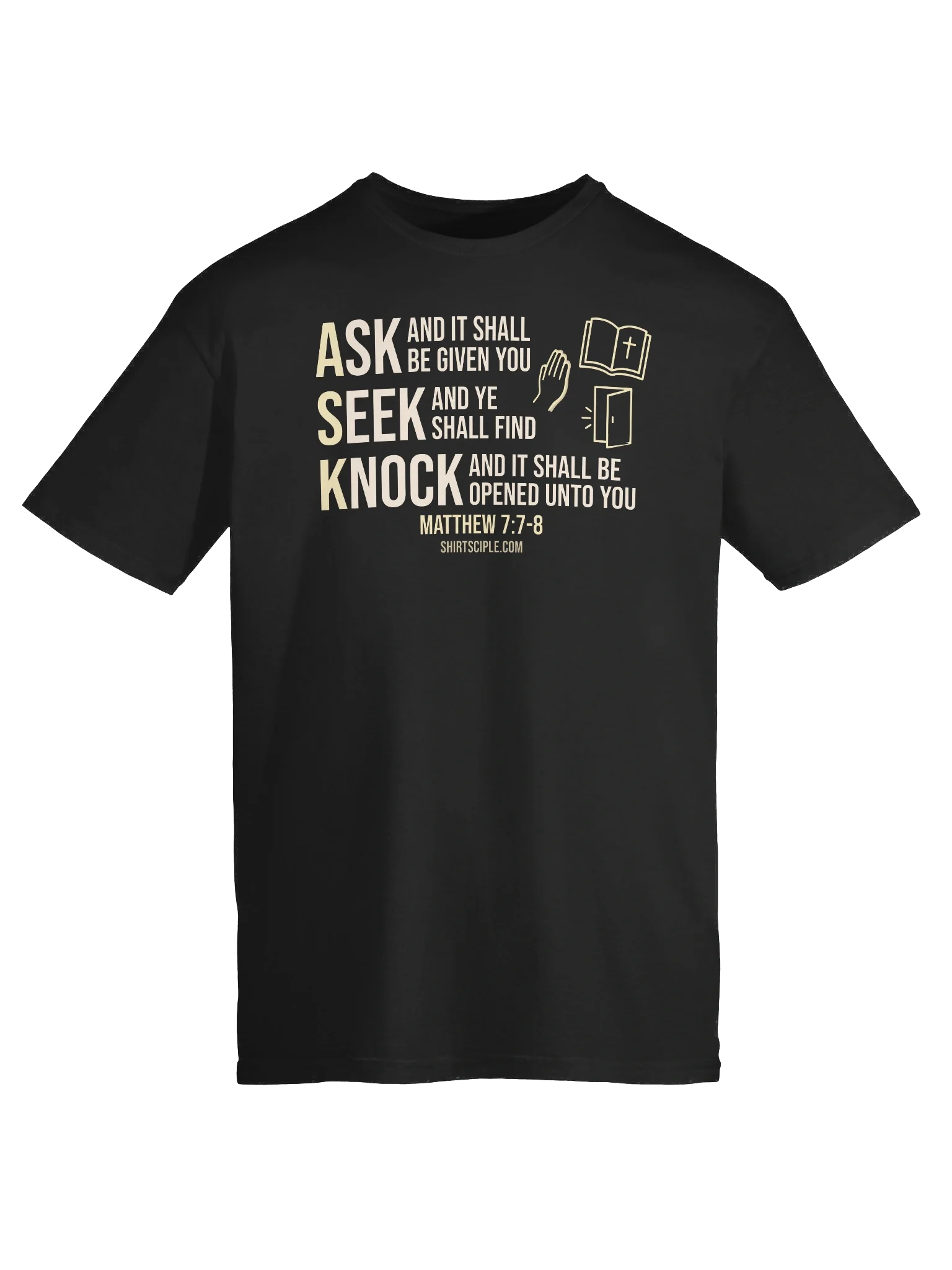 Ask Seek Knock T-Shirt product image (9)